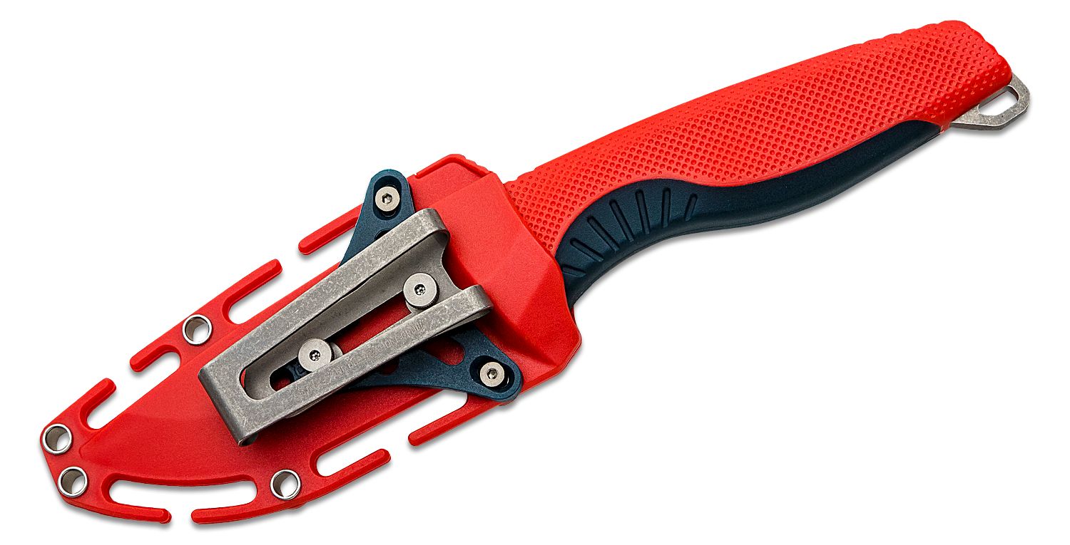 SOG Knives Aegis FX Knife - Rescue Red + Indigo