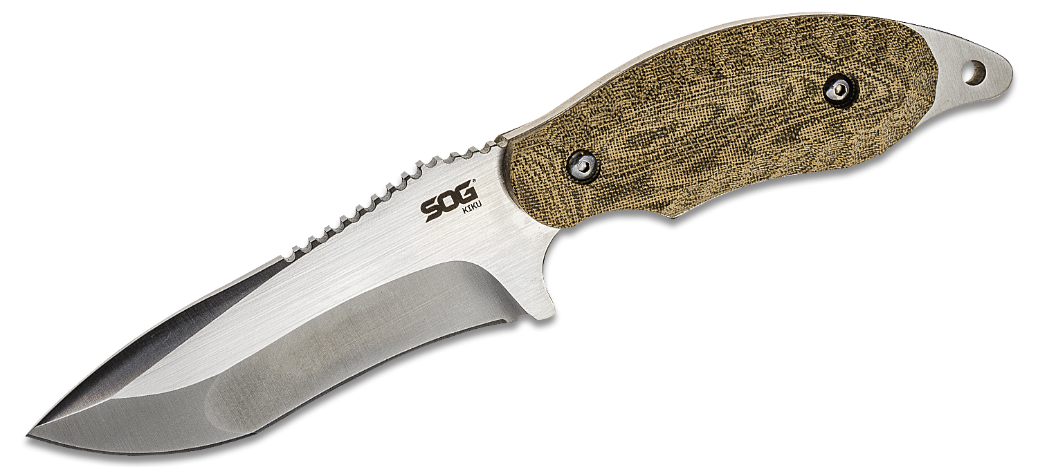 kiku Kiku XR - Natural Linen Micarta | Outdoor Use Folding Knife