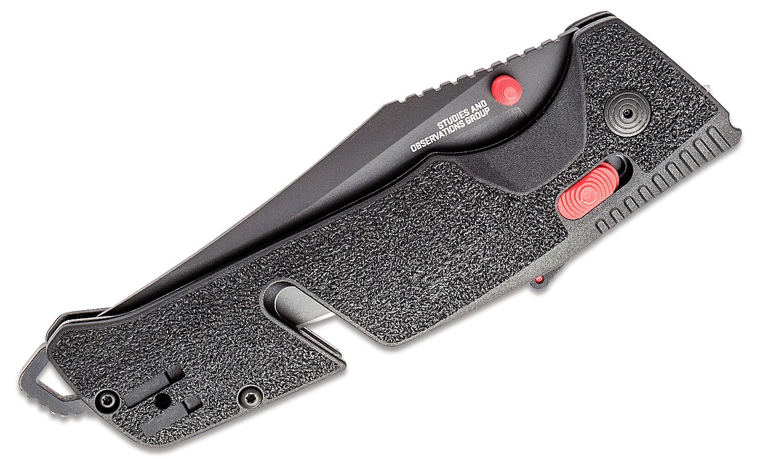 Trident AT - Black & Red  Professional Use Assisted Opening Knife