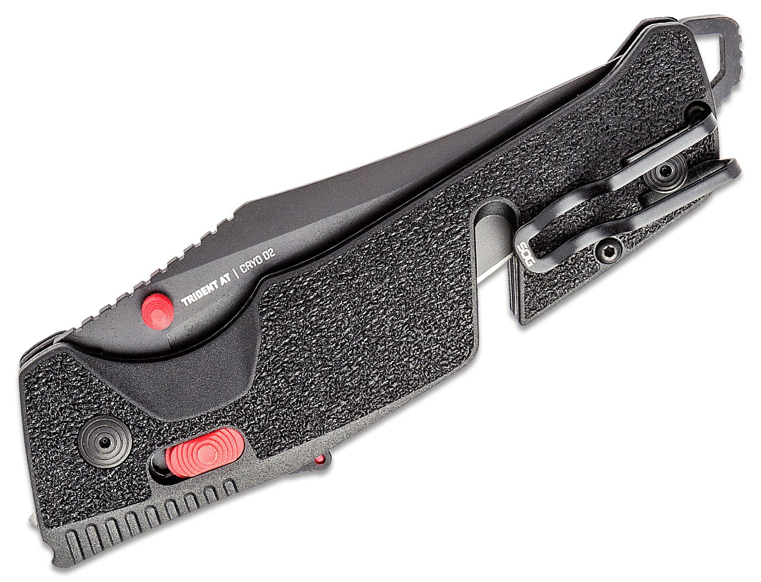 Trident AT - Black & Red  Professional Use Assisted Opening Knife