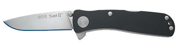 SOG Twitch 2 Assisted Opener Checkered Zytel Handle and 2.7