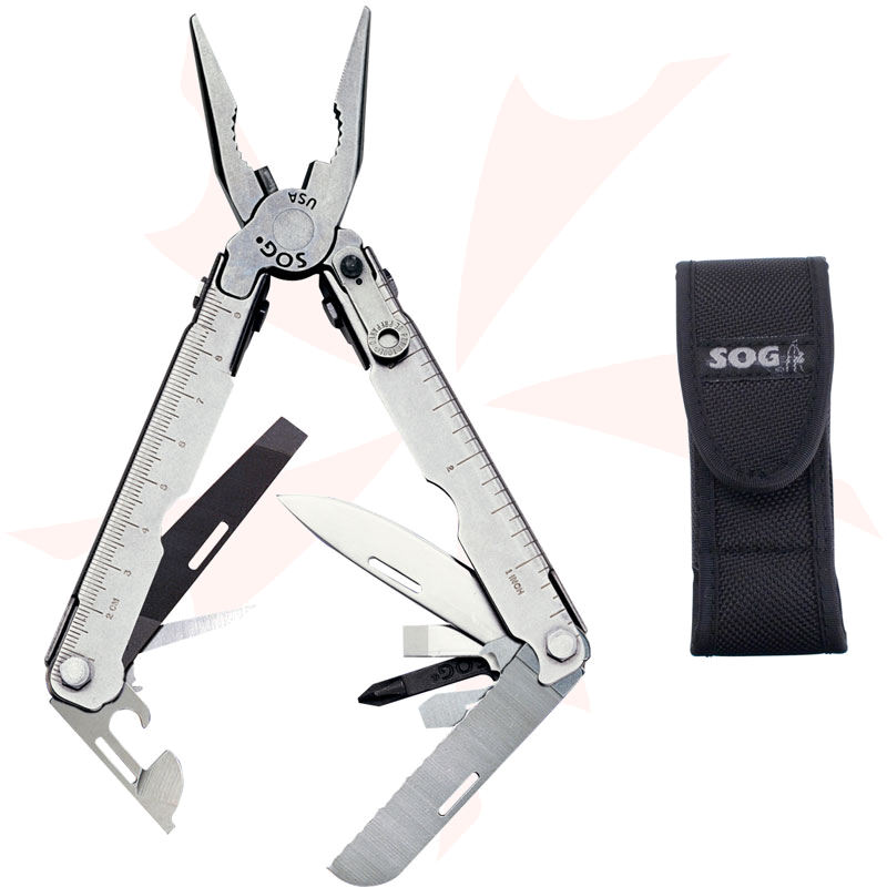 SOG Paratool Stainless Finish Multi-Tool with Nylon Sheath 