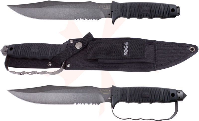 Soga SEAL Pup Elite Serrated - Nylon Sheath | Professional Fixed Blade