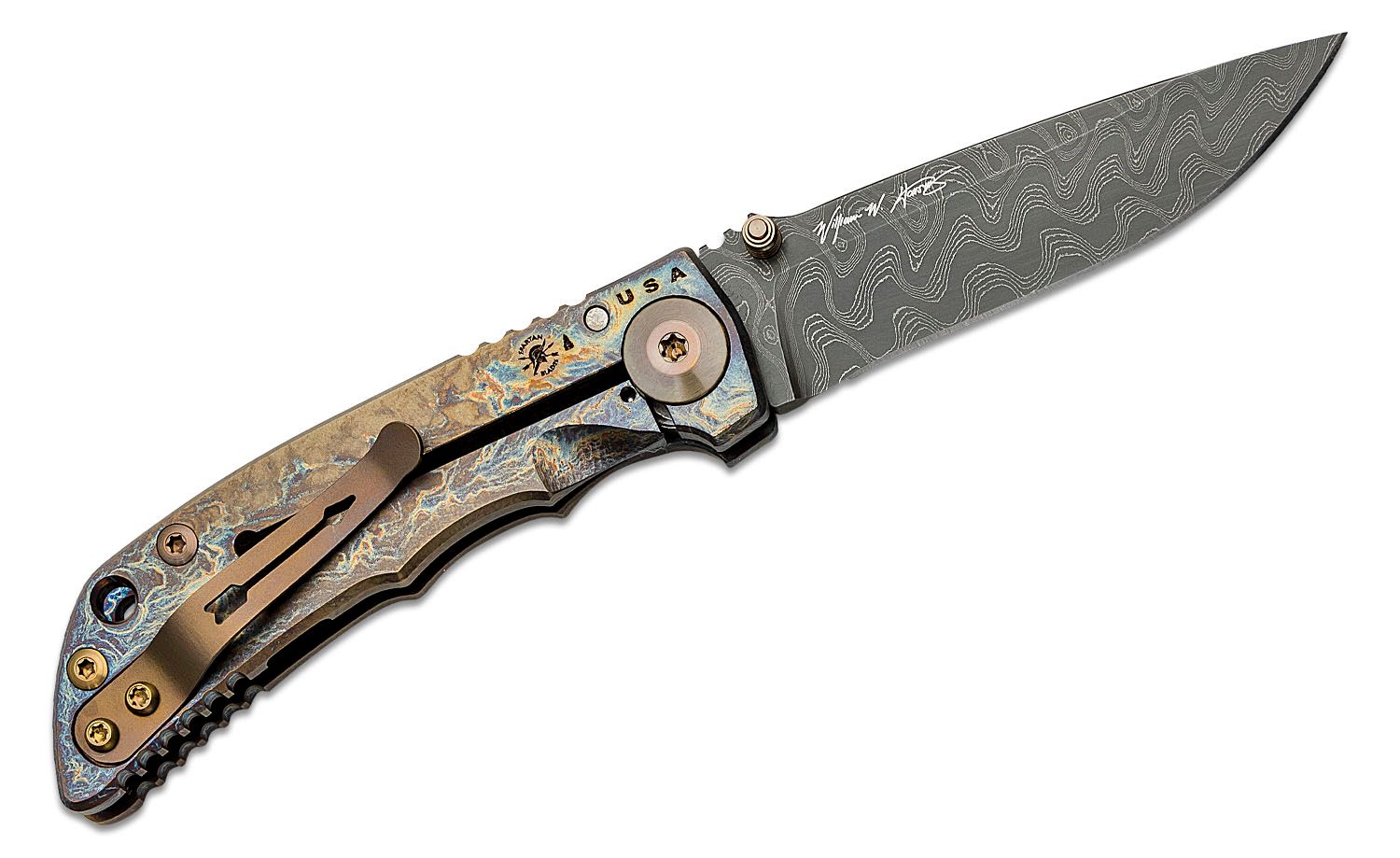 Spartan-Harsey Folder 3.25 Chad Nichols Damascus Bronze Ano