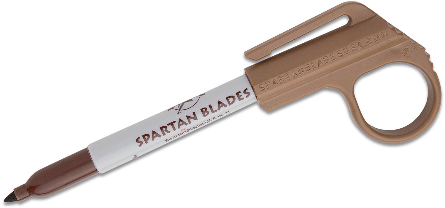 Spartan Blades SPP1TN Pen Protector and Permanent Marker, Coyote