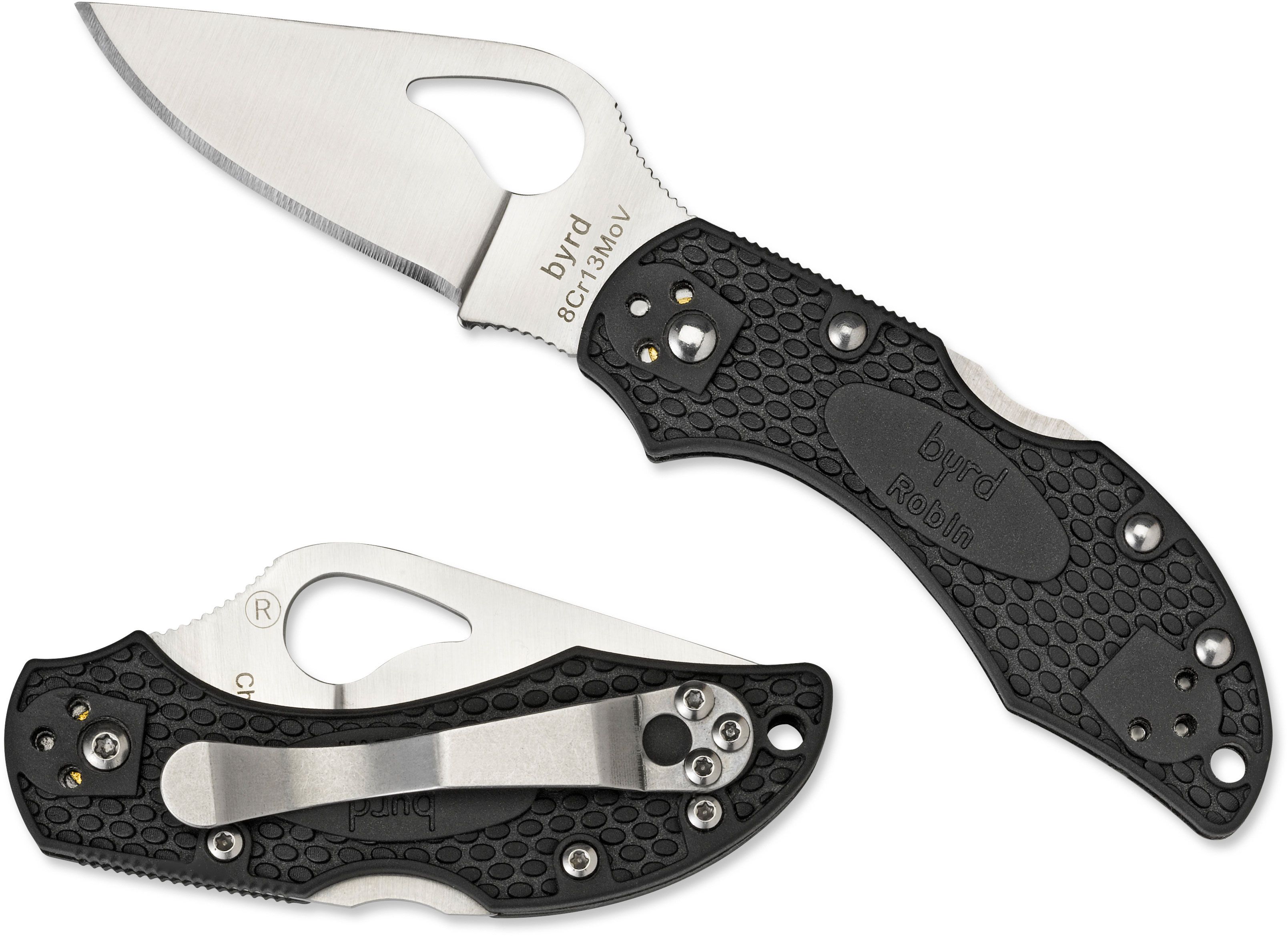 Spyderco Mini Paring Knife 2 Plain Wharncliffe Blade, Black Polypropylene  Handle - KnifeCenter - K09PBK