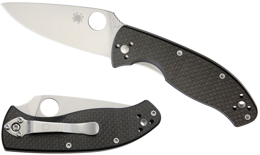 Spyderco Tenacious Folding Knife 3-3/8 Serrated Blade, G10 Handles -  KnifeCenter - C122GS