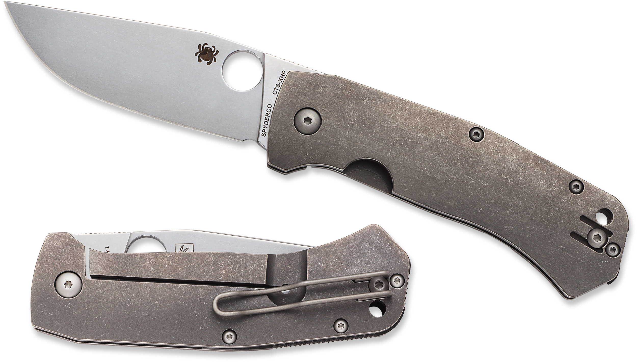 Spyderco C186TIP Marcin Slysz Bowie Folding Knife 3.42