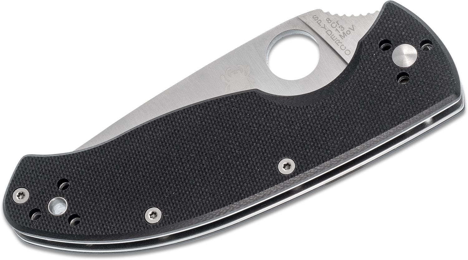 Spyderco Tenacious Folding Knife 3-3/8 Serrated Blade, G10 Handles -  KnifeCenter - C122GS
