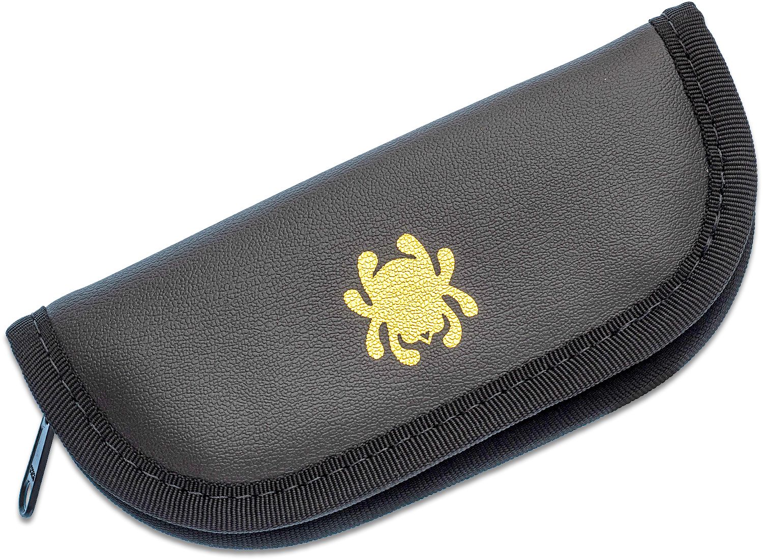 Download Spyderco Large Mock Leather Padded Zipper Pouch, 7" Overall - KnifeCenter - C12C - Discontinued
