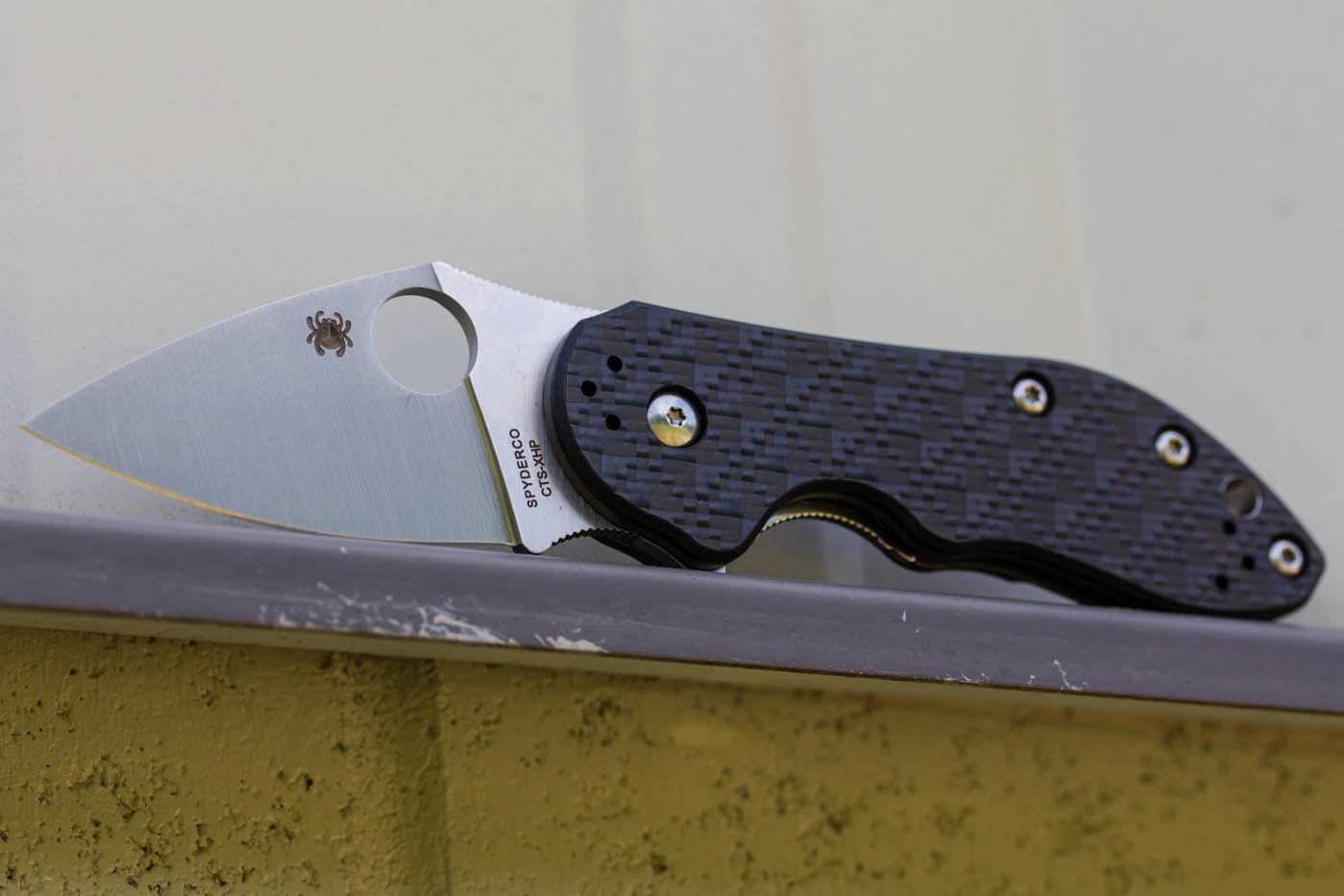 Spyderco C182CFTIP Dice Folding Knife 2.5" CTSXHP Blade, Carbon Fiber