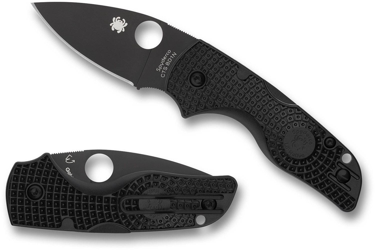 Spyderco Lil' Native Lightweight Lockback Folding Knife 2.47" CTSBD1N