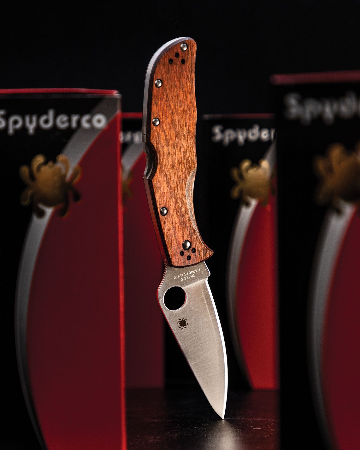 Spyderco Endela Folding Knife 3.41" HAP40/SUS410 Satin Plain Blade