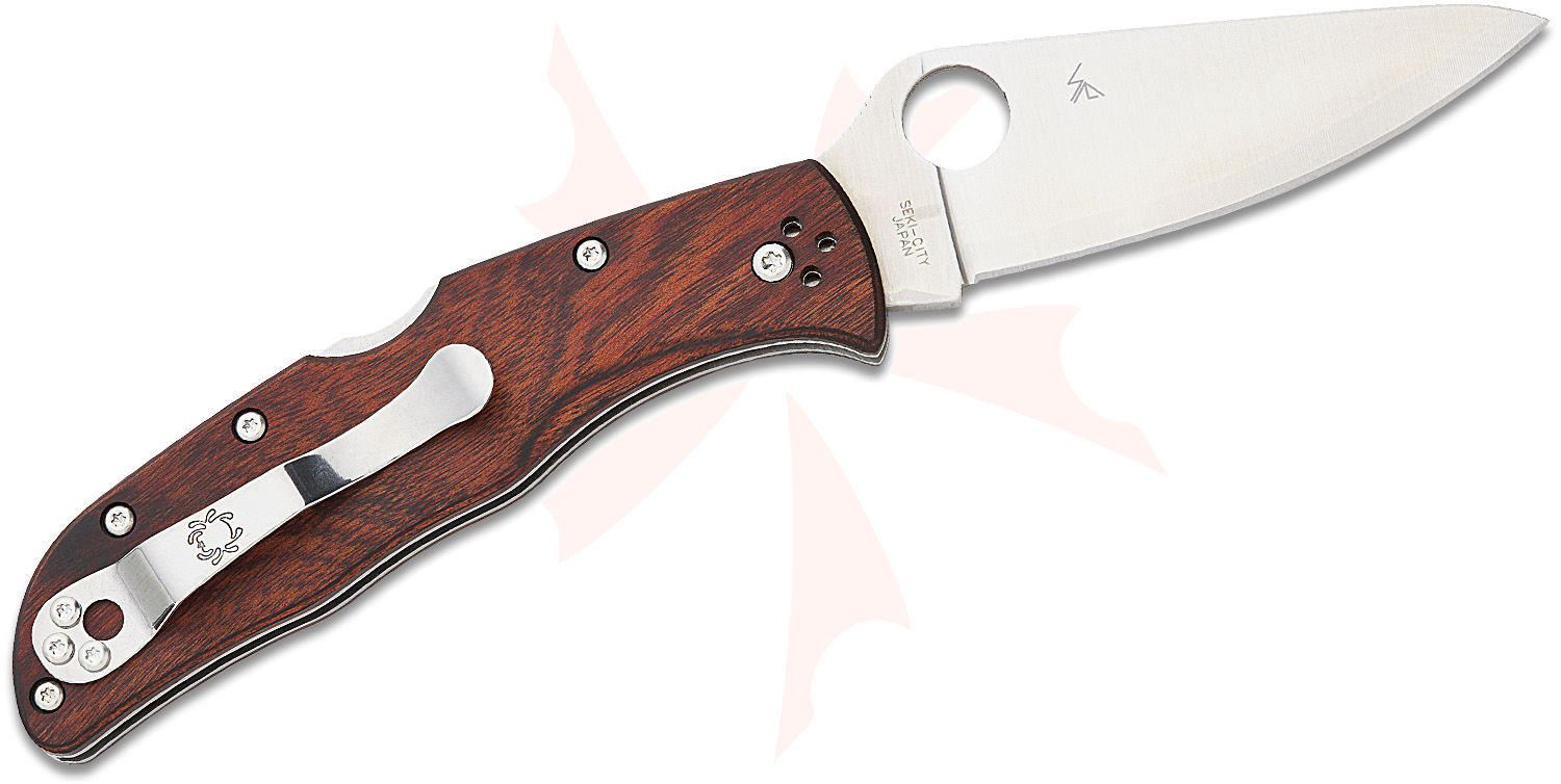 Spyderco Endela Folding Knife 3.41" HAP40/SUS410 Satin Plain Blade