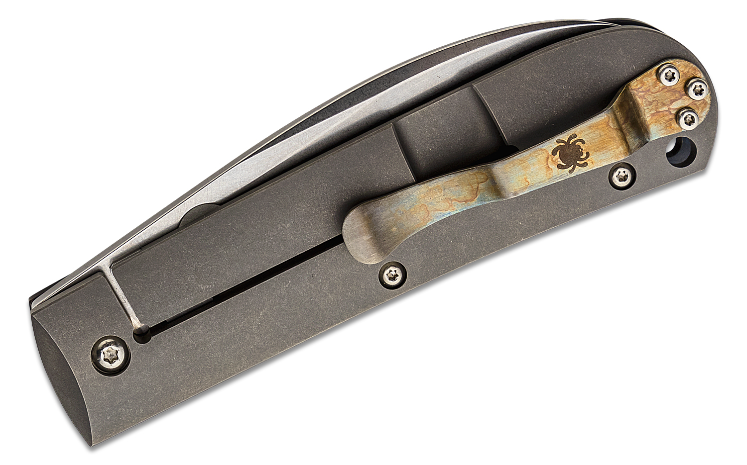 Customized Spyderco Marcin Slysz SwayBack Folding Knife 3.53