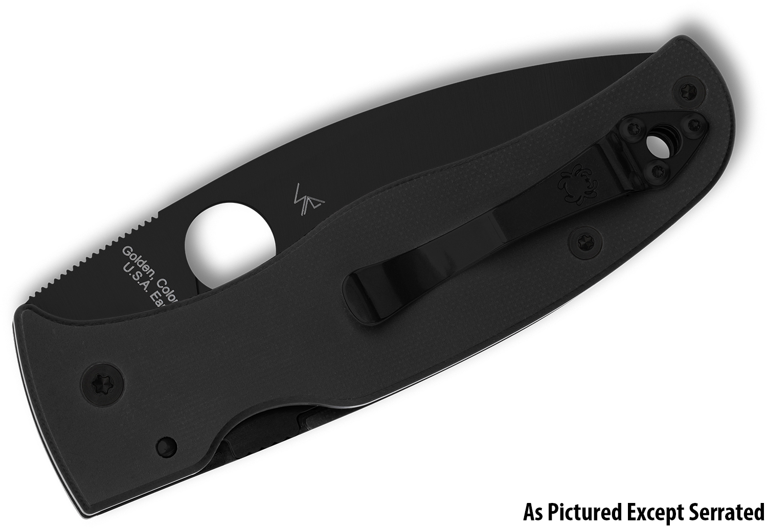 Spyderco Bodacious Compression Lock Folding Knife 3.66" S30V Black DLC
