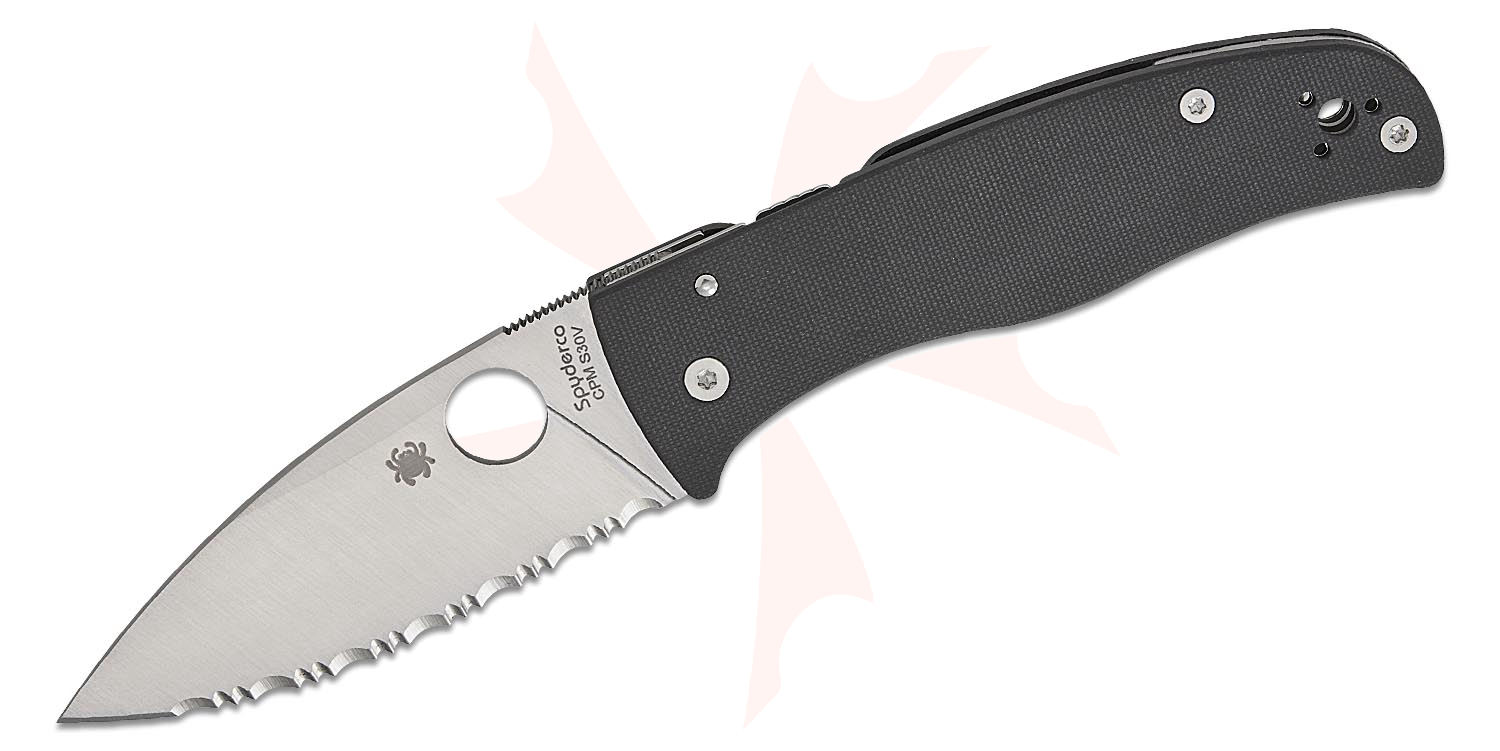 デュークモクン SP Spyderco Bodacious Compression Lock Folding Knife 3.66