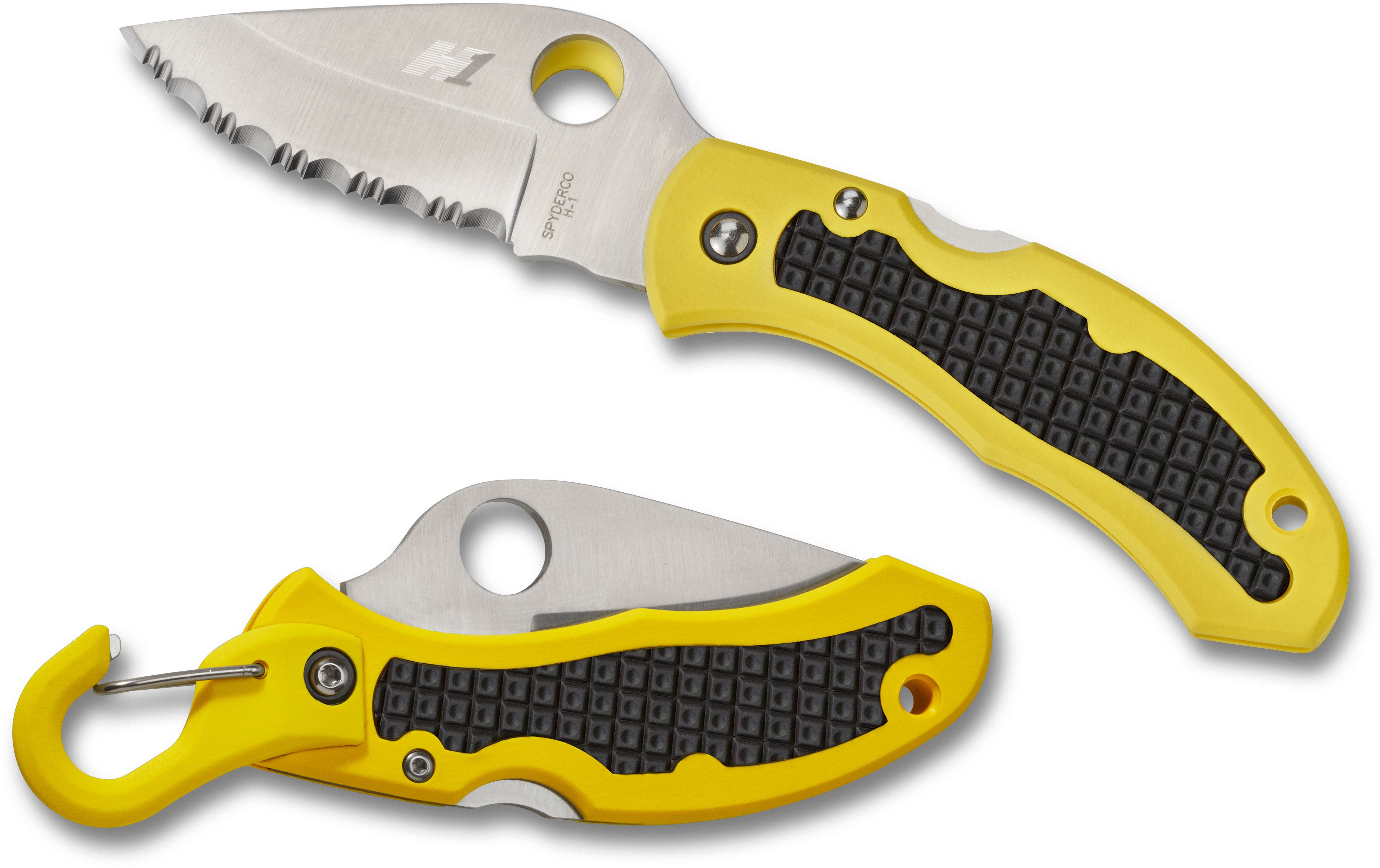 Spyderco Z-Cut Kitchen Knife Yellow Polypropylene Round Tip BD1N Stainless  Cutlery K13PYL - SY