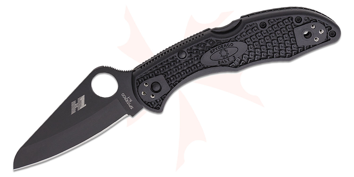 Spyderco Salt Ⅰ C88PBK フォールディングナイフ（青空エ－ル