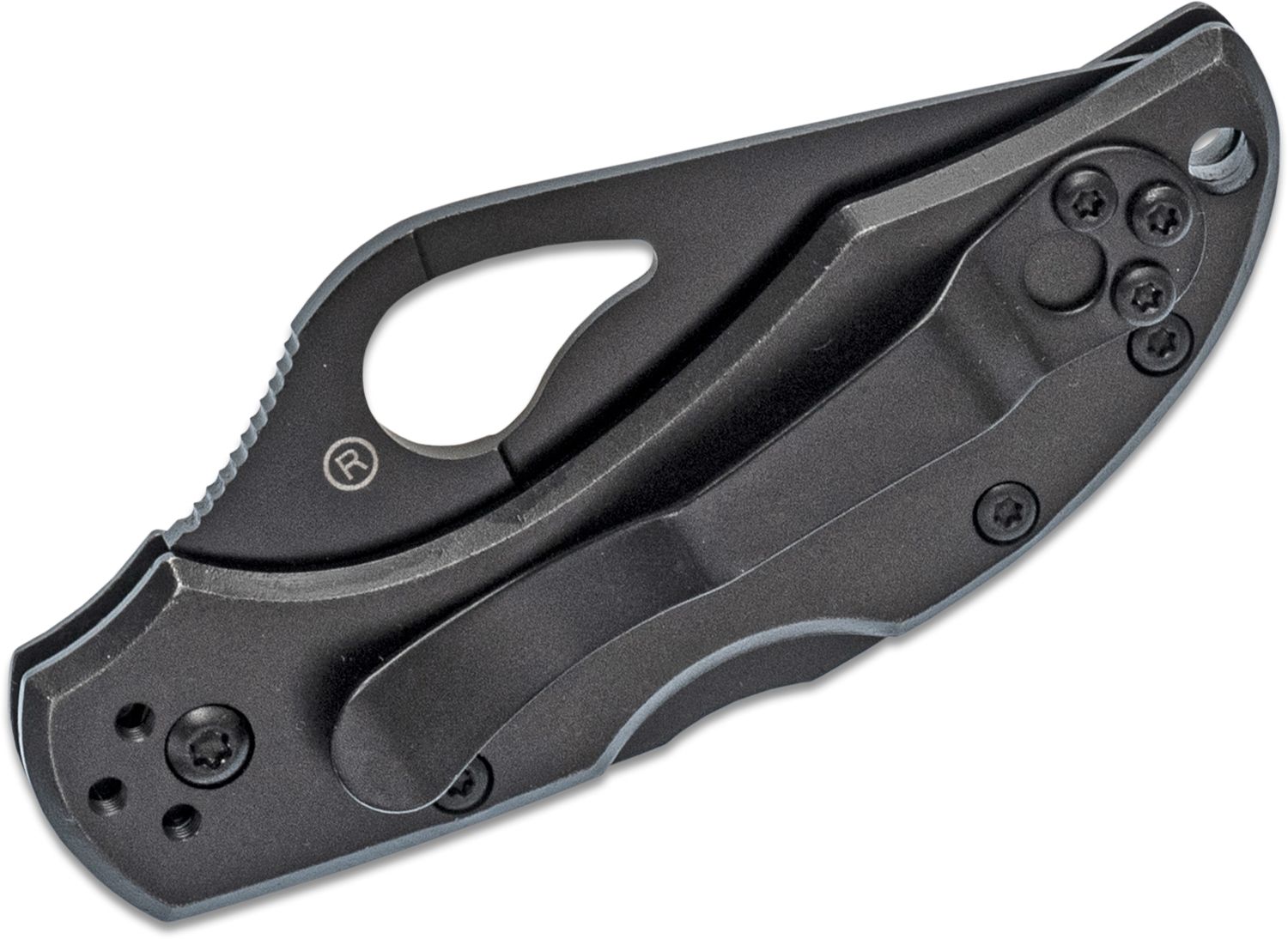 Spyderco Mini Paring Knife 2 Plain Wharncliffe Blade, Black Polypropylene  Handle - KnifeCenter - K09PBK