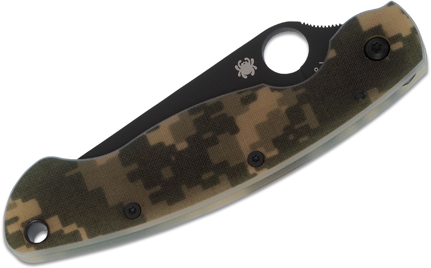 Spyderco Military Camo Handle Black Blade C36GPCMOBK 