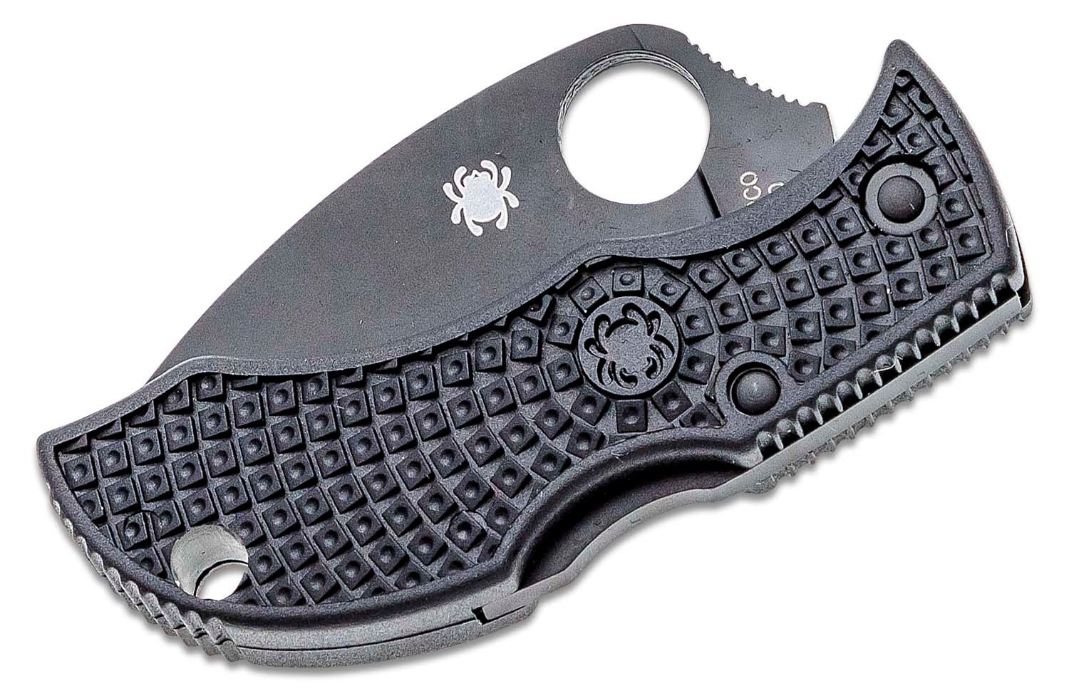 Spyderco Mini Paring Knife 2 Plain Wharncliffe Blade, Black Polypropylene  Handle - KnifeCenter - K09PBK