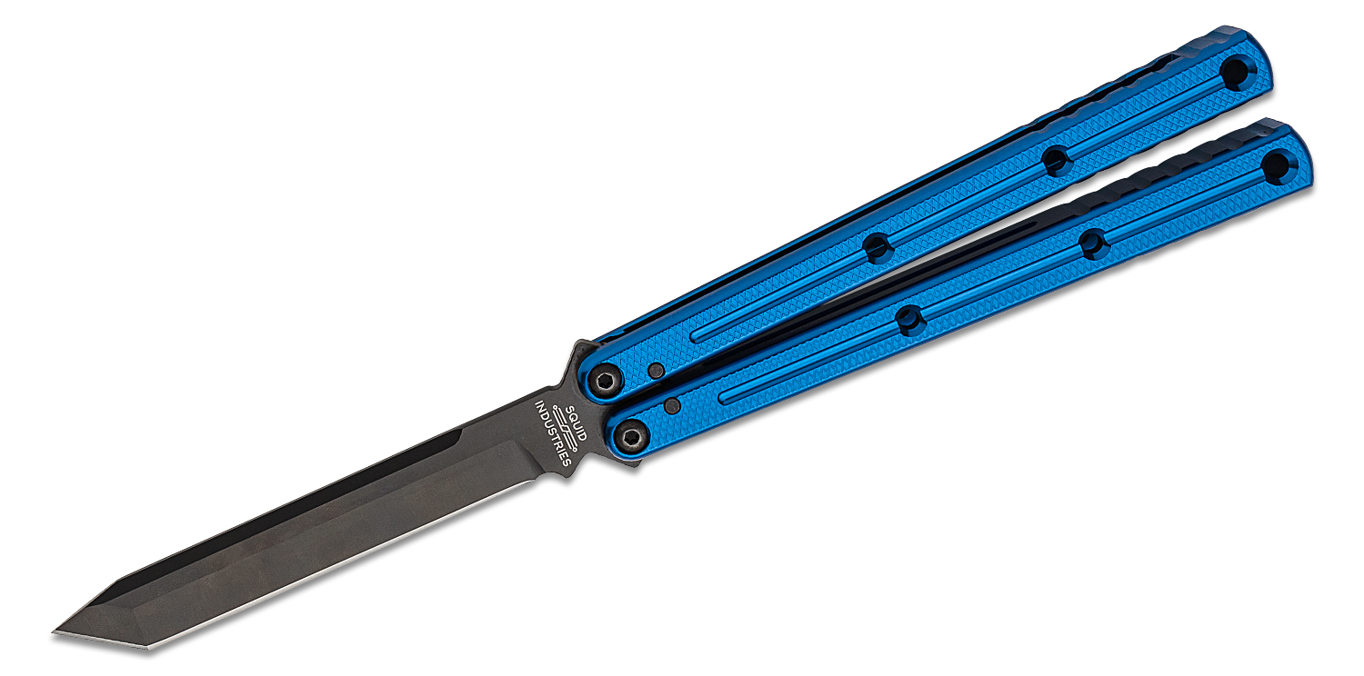 Squid Industries Inked Krake Raken V3 Balisong Butterfly Knife 4.5