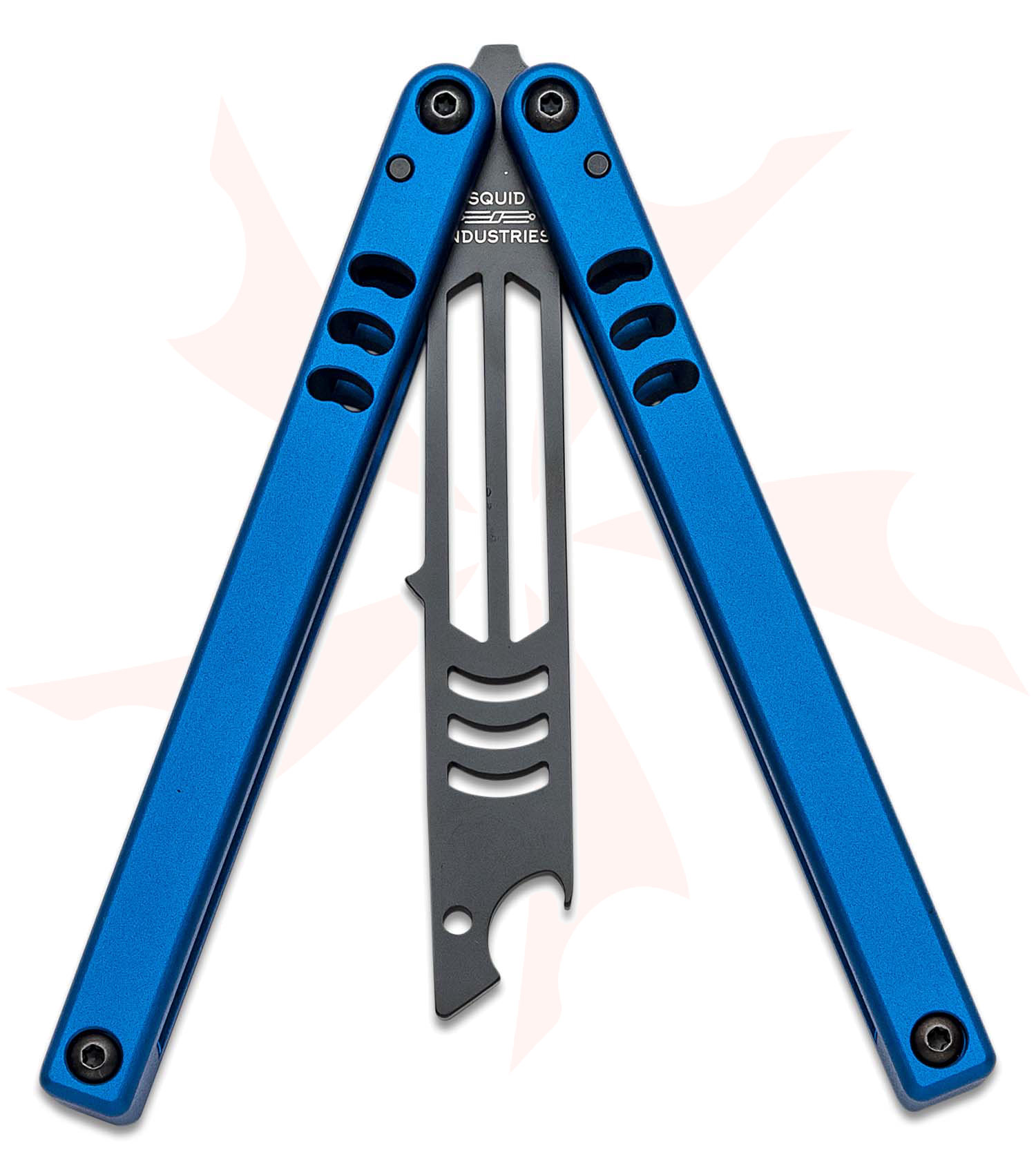 Squid Industries Inked Mako V4.5 Bottle Opener Balisong Butterfly