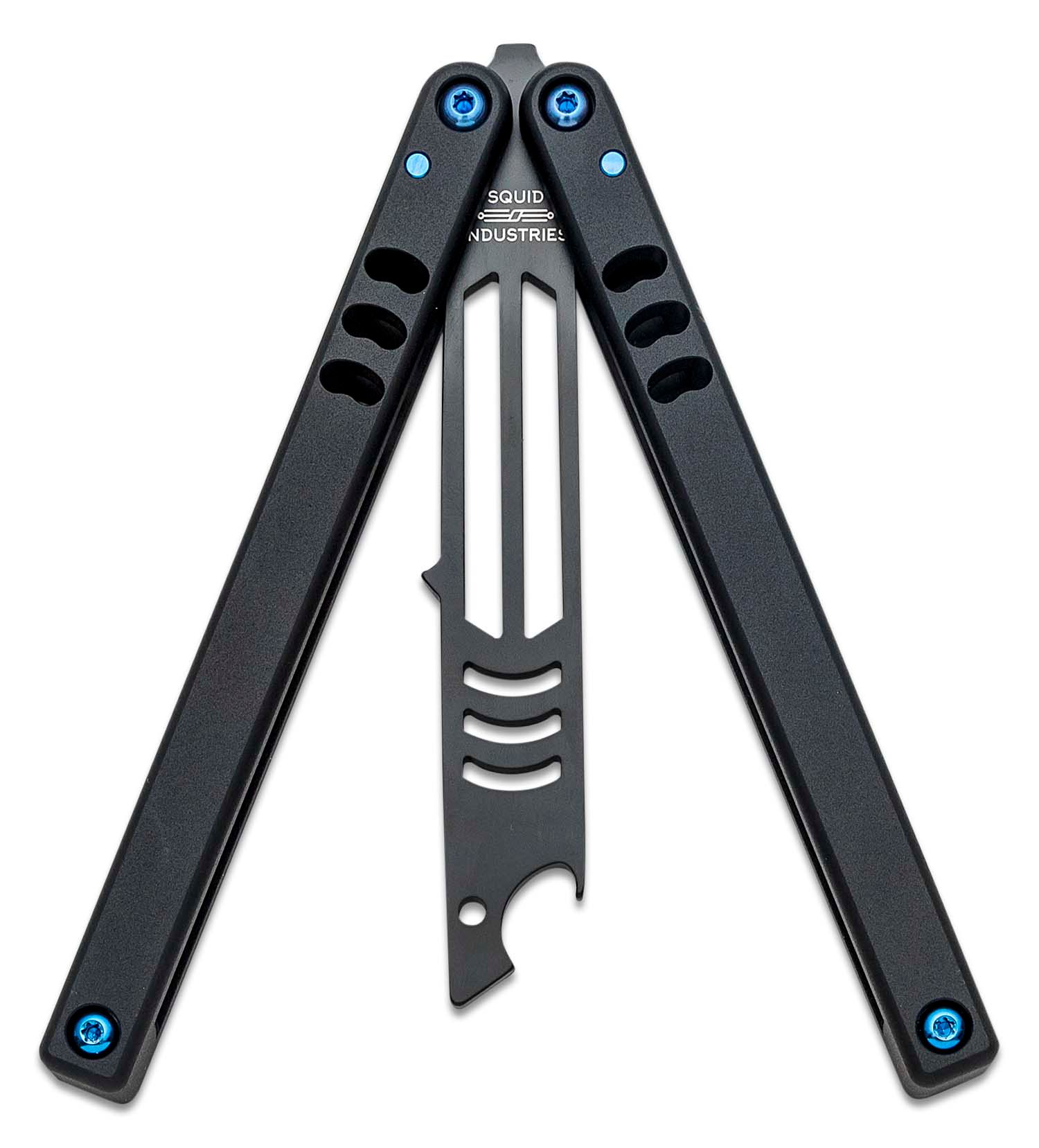 Squid Industries Inked Mako V4.5 Bottle Opener Balisong Butterfly