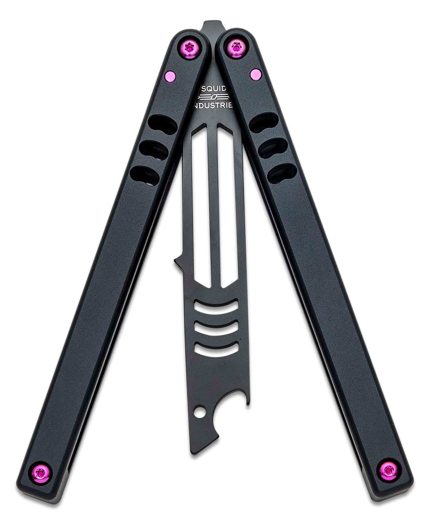 Squid Industries Inked Mako V4.5 Bottle Opener Balisong Butterfly