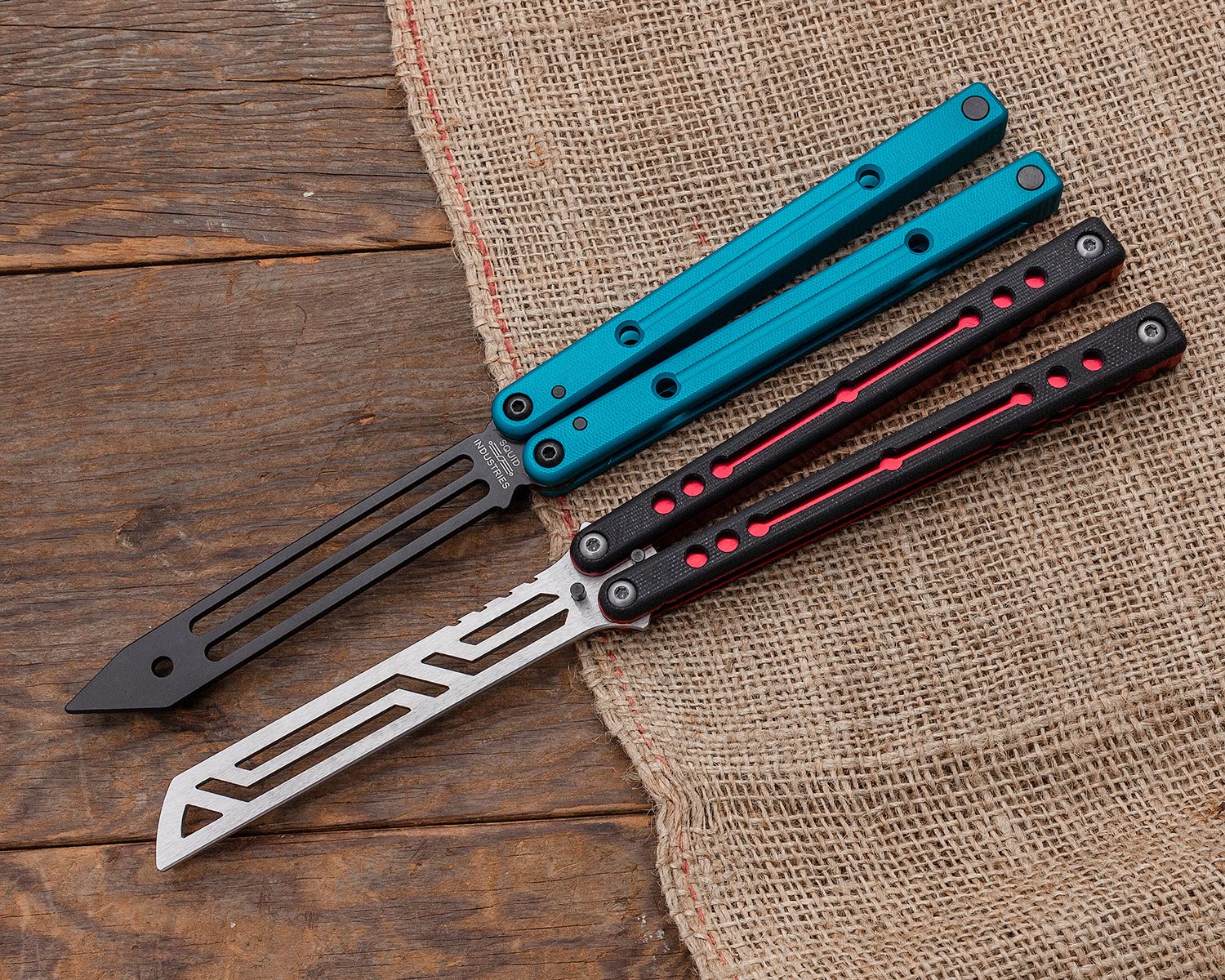Squid Industries Inked Squidtrainer V4 Balisong Butterfly Trainer 
