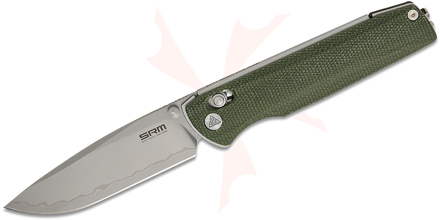 SRM Knives 258L-MG2 Terrier Ambi-Lock Folding Knife 3.54