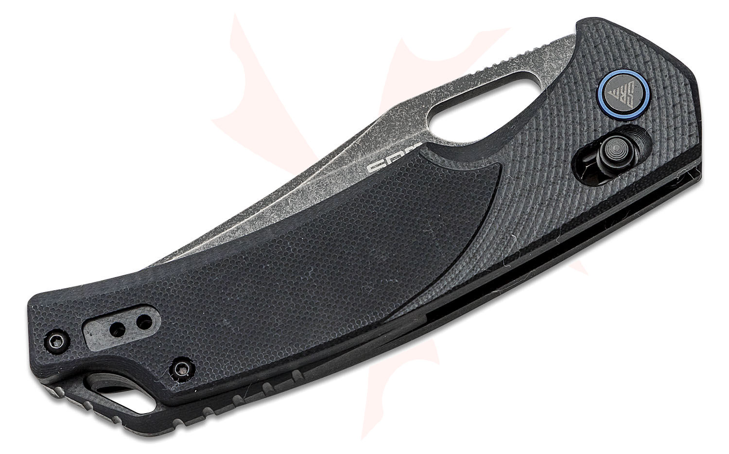 SRM Knives 9201-GB Folding Knife 3.54" D2 Black Stonewashed Clip Point ...