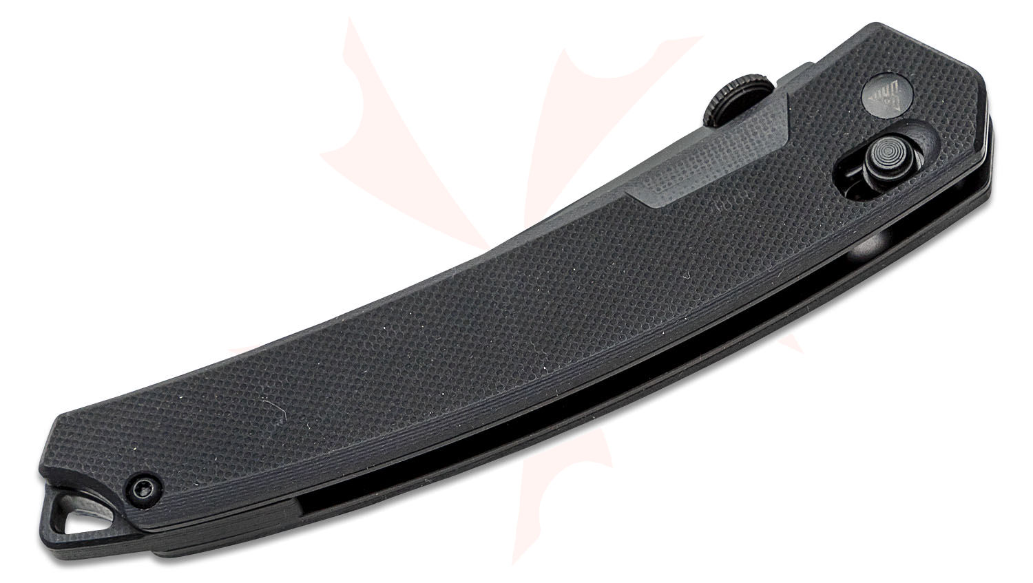 SRM Knives 9211-GB Folding Knife 3.57" Black Tanto Blade, Black G10 ...