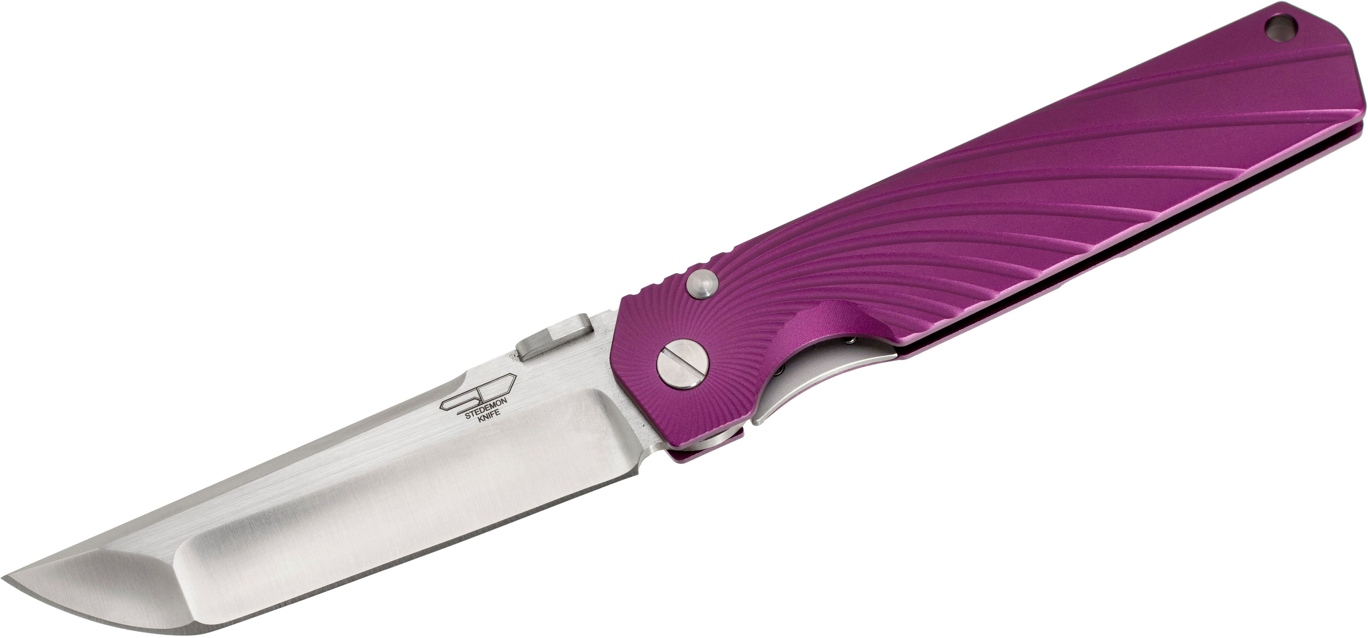 Elementum Purple G-10 Satin D2 Blade C907V – Serenity Knives Houston