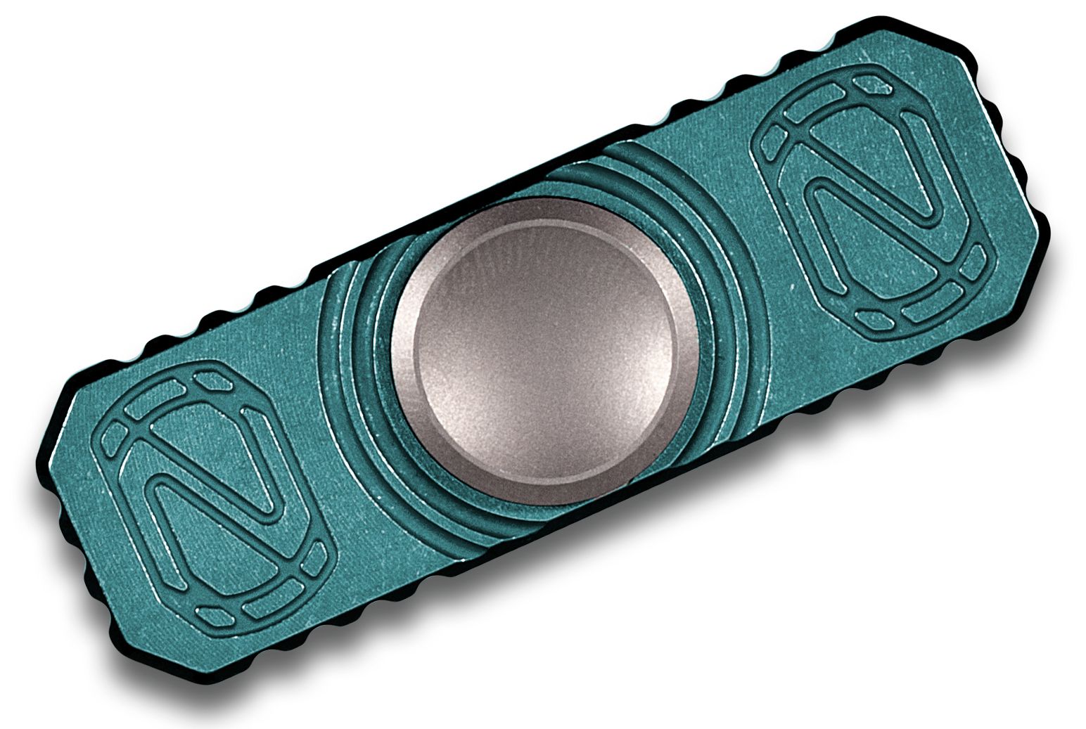 Stedemon Blue Titanium Hand Spinner Top Ceramic Bearing Fidget Toy Z01BLU 