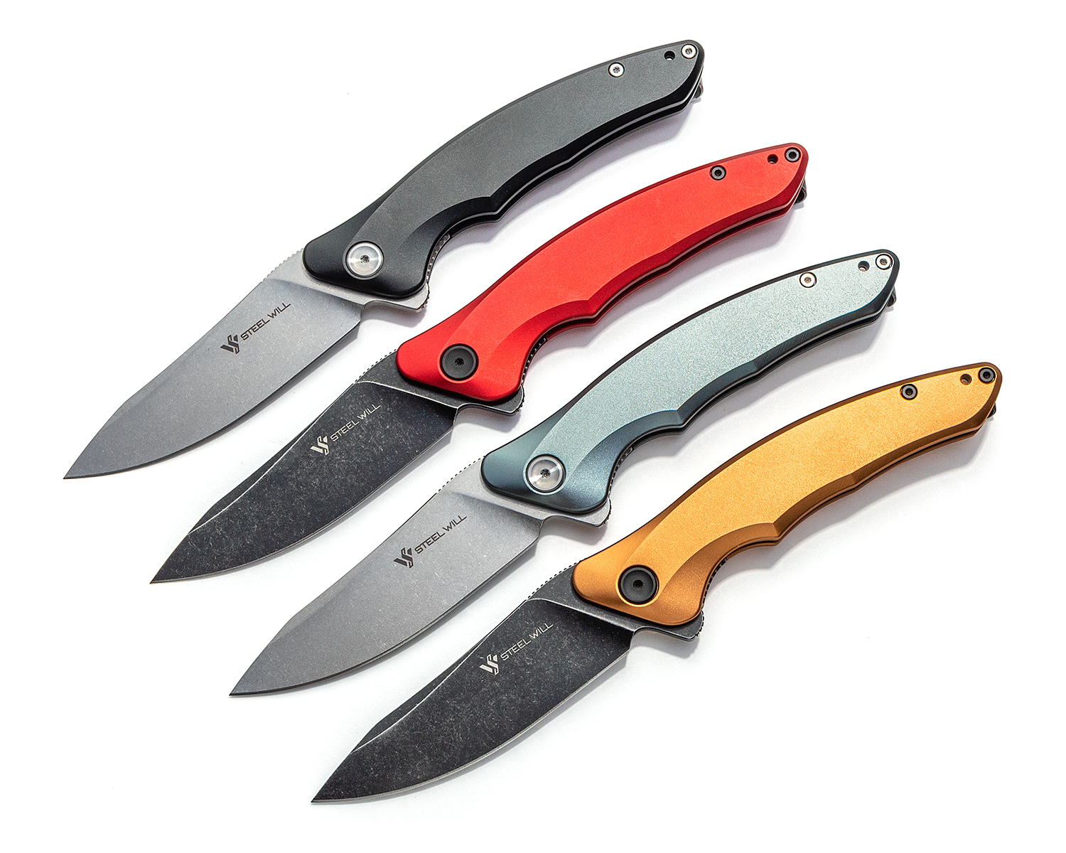 Steel Will Spica F4401 Flipper Knife 3.4" 154CM Stonewash Clip Point