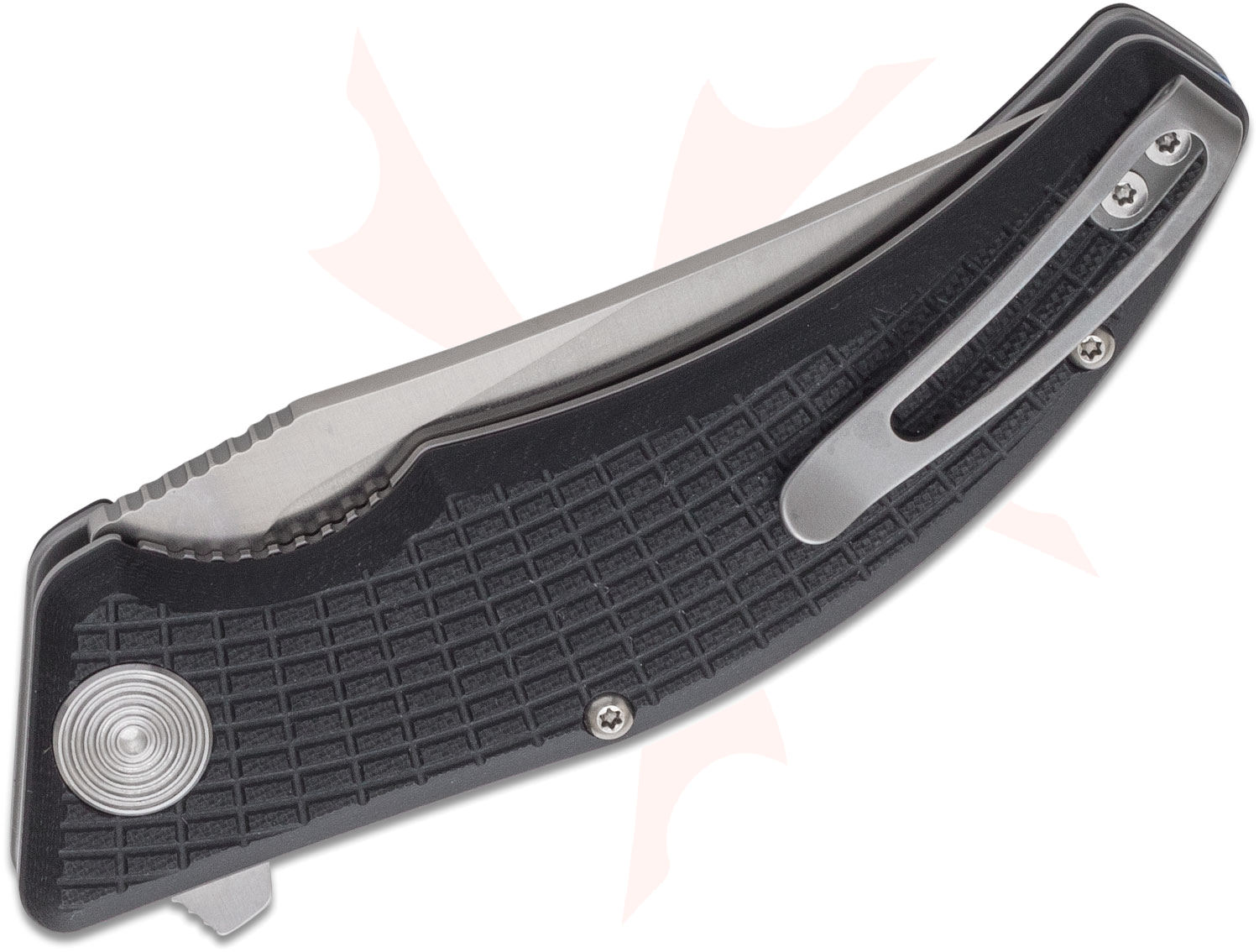 Steel Will Sargas F6010 Flipper Knife 3.23" D2 Satin Clip Point, Black