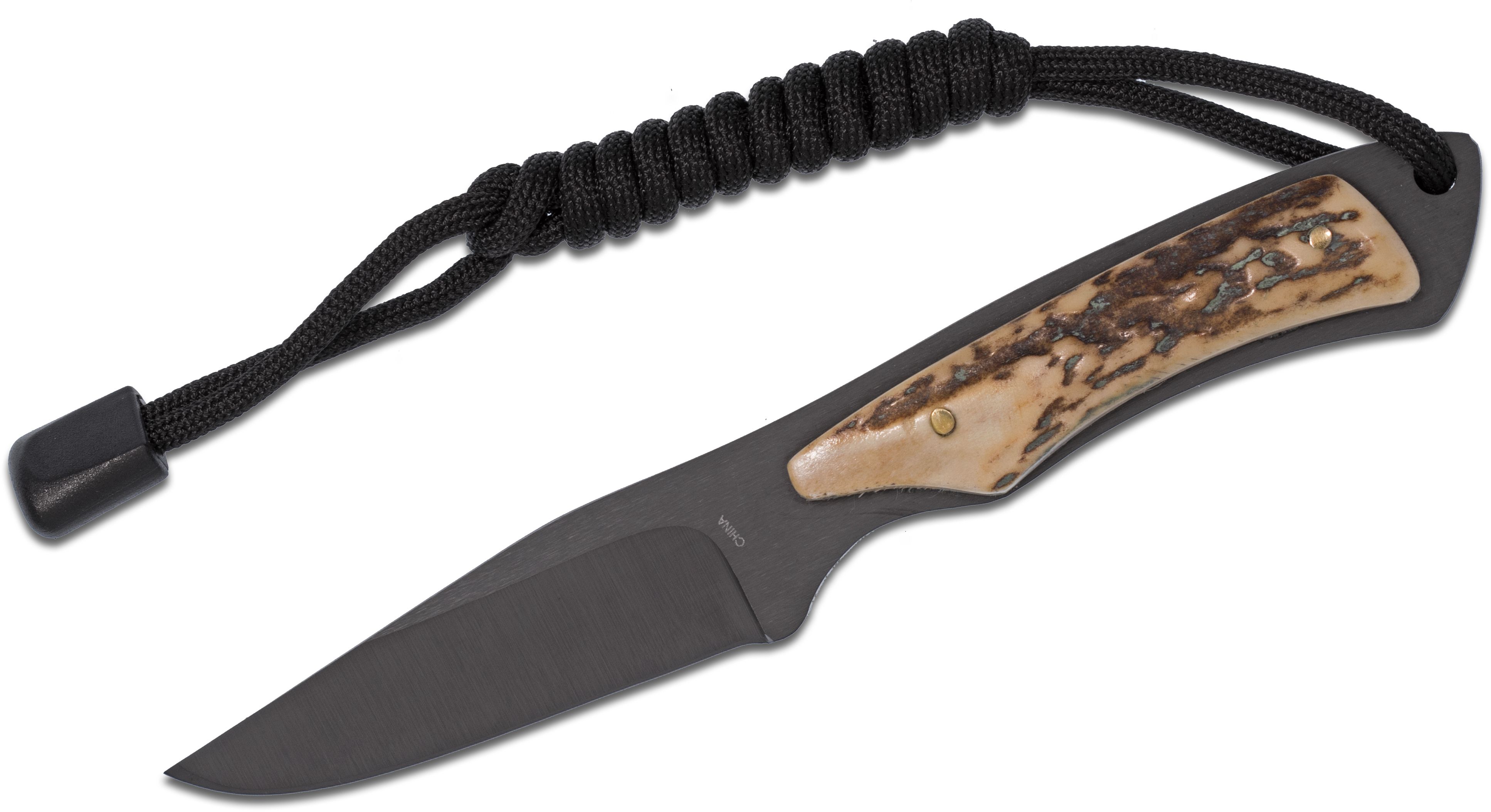 Stone River Ceramic Tanto Fixed Blade Neck Knife (2.5 Black) SRG3NTB -  Blade HQ