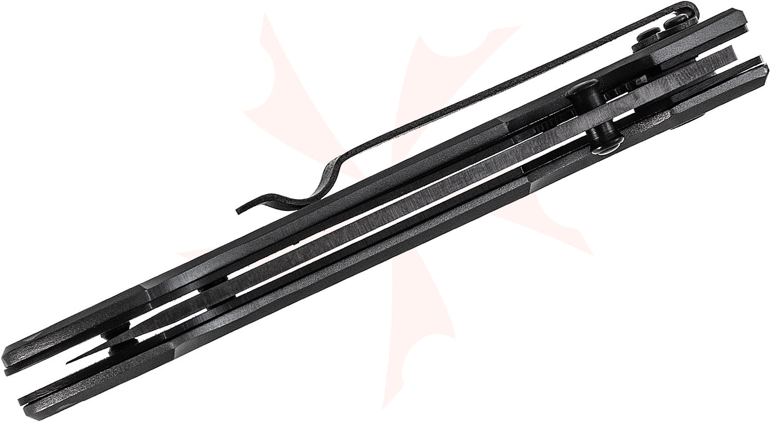 Stone River Gear Folding Knife 3.25" Black Ceramic Drop Point Blade, Titanium Coated Aluminum