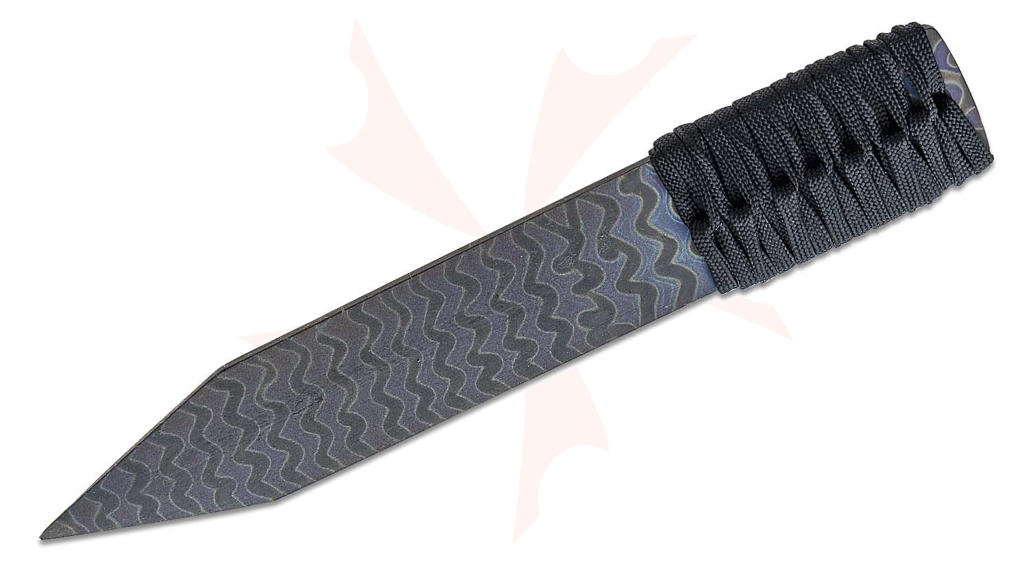 Mick Strider Nail Fixed Flamed Titanium Blade, 7.75
