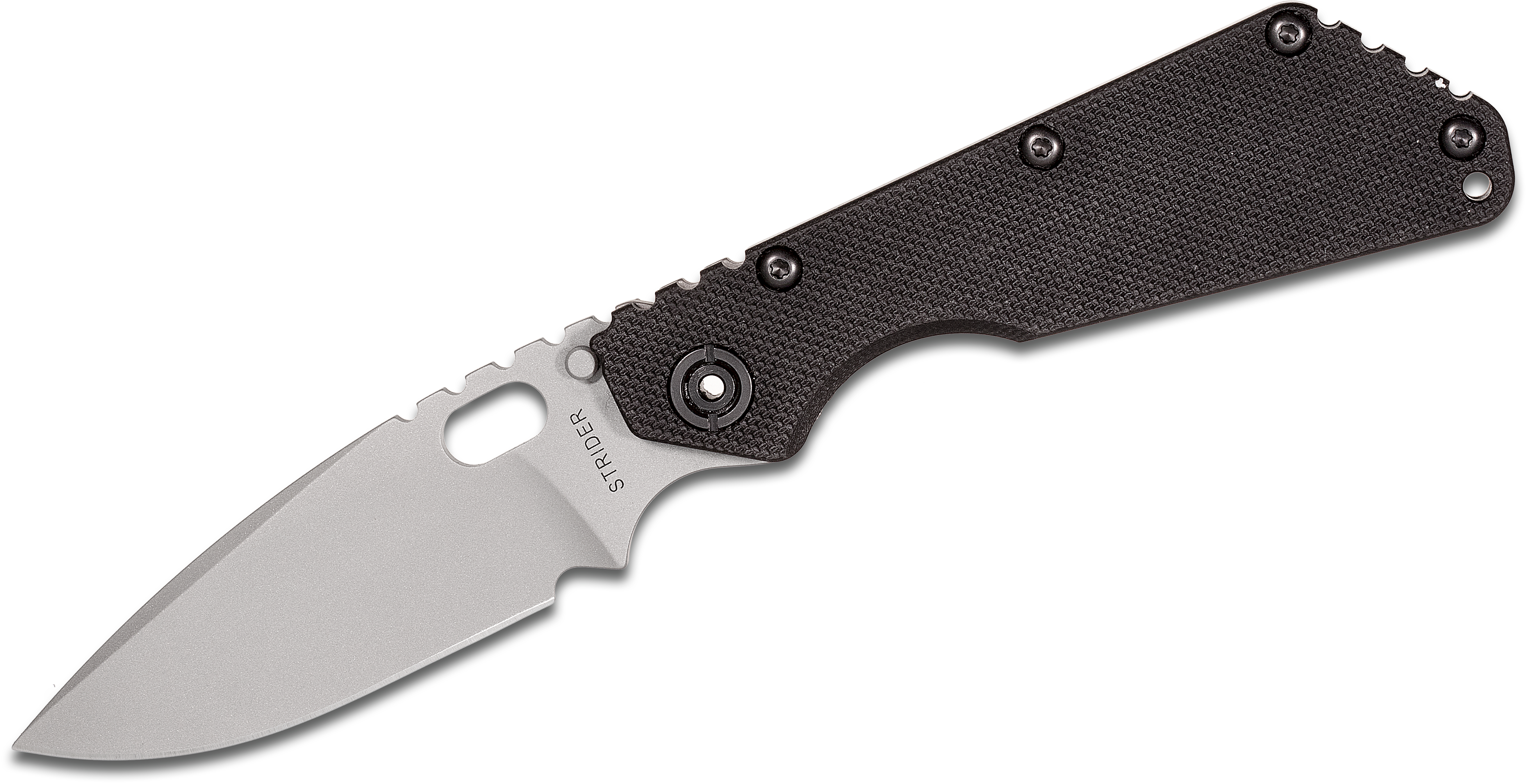 Strider Knives SMF NSN Folding Knife 4" S30V Bead Blasted Blade, Black