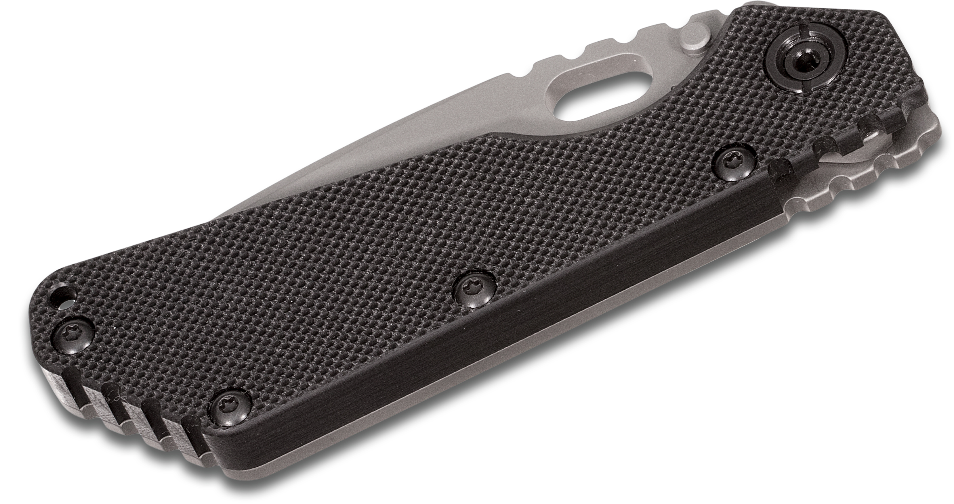 Strider Knives SMF NSN Folding Knife 4" S30V Bead Blasted Blade, Black