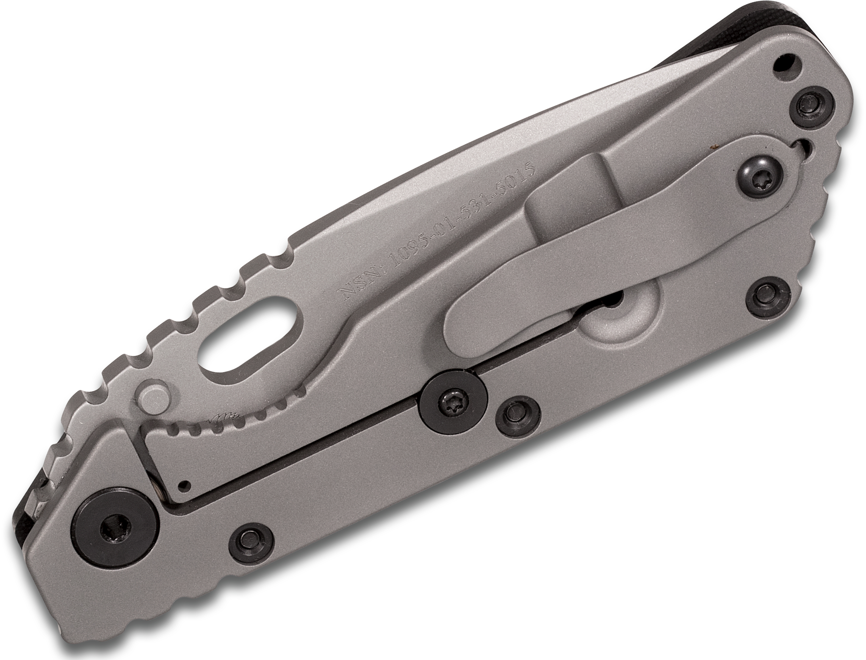 Strider Knives SMF NSN Folding Knife 4" S30V Bead Blasted Blade, Black