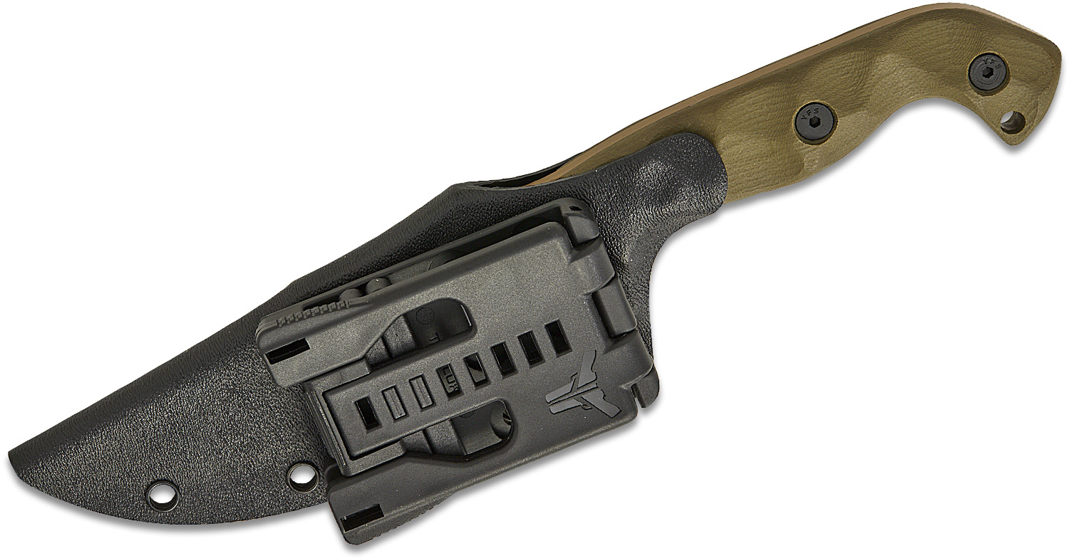 Stroup Knives TU1 Typeナイフ Ferro concept Stroup Knives TU1 Fixed Blade Knife OD Green G-10 (4.5