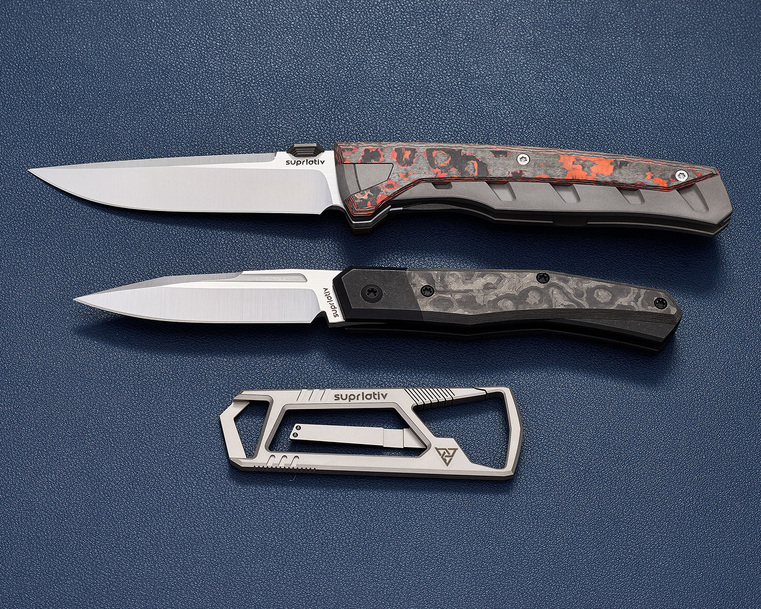 Suprlativ The Nomad Razor Blade MultiTool, 3.587" Overall, Bead