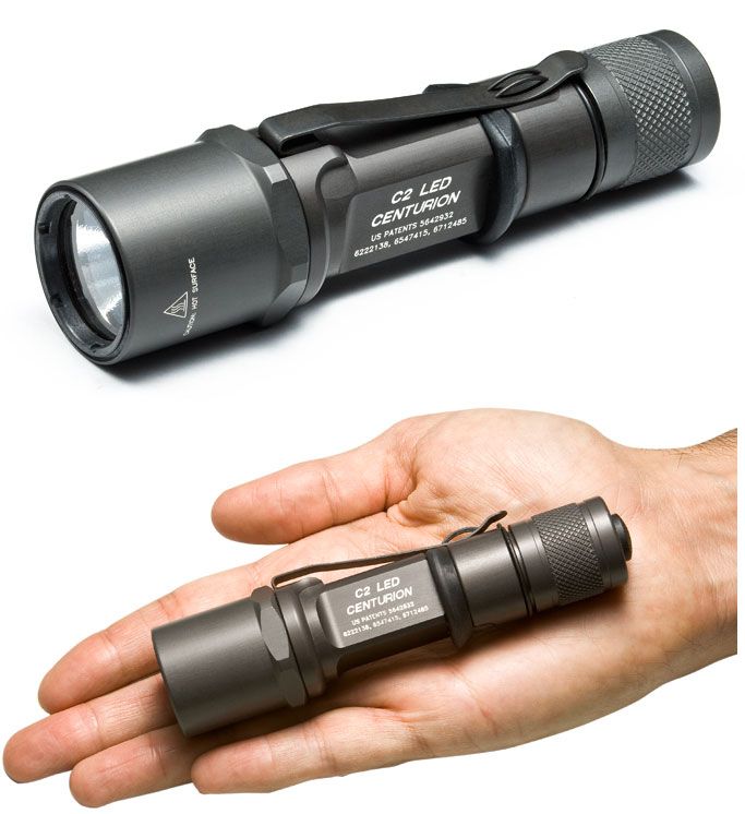 SureFire C2 LED Centurion Single-Output LED Flashlight, 120 Lumens 