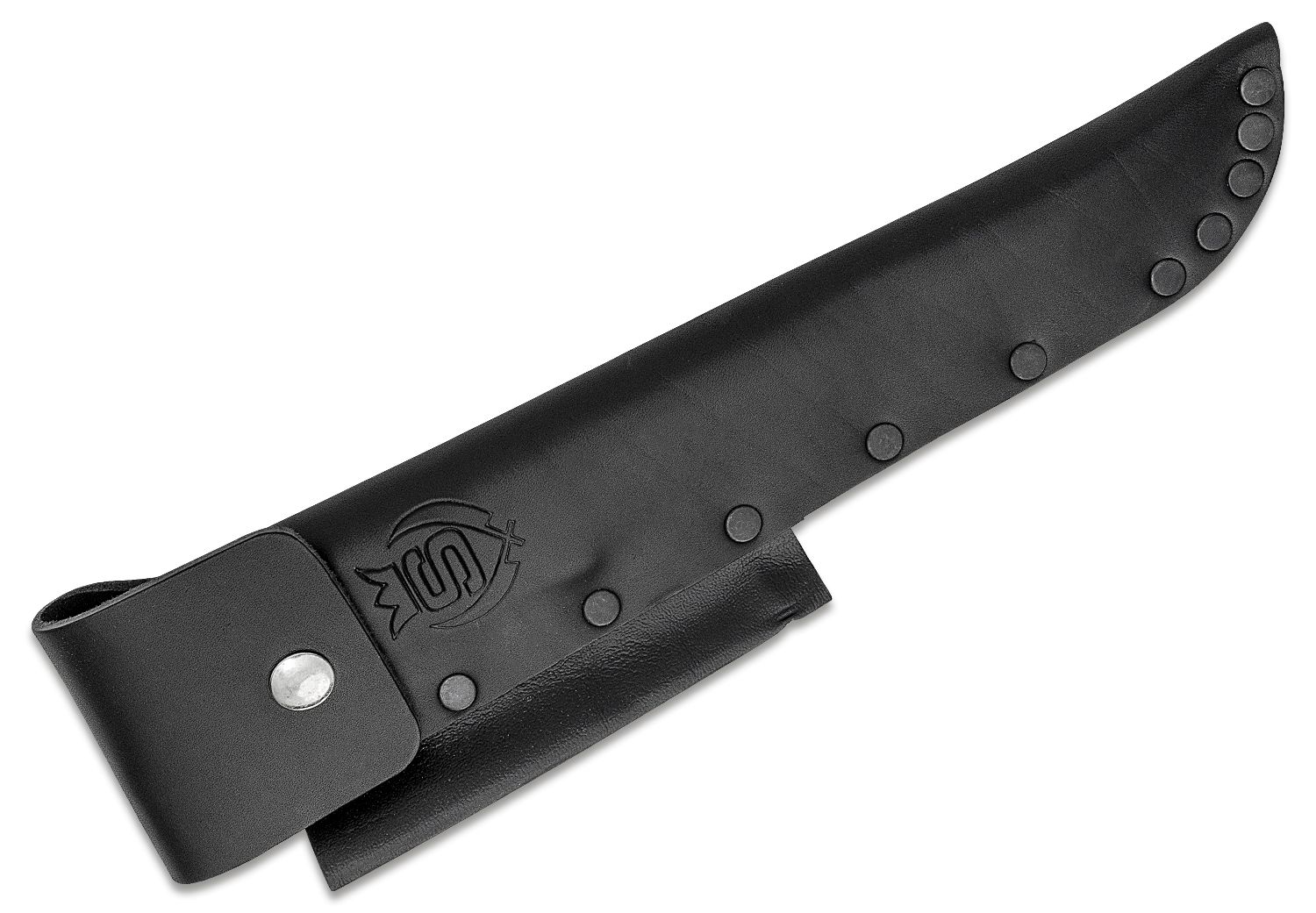 Svord 280B Bowie Knife 6-1/2 Carbon Steel Blade, Brown Hardwood Handles,  Leather Sheath - KnifeCenter