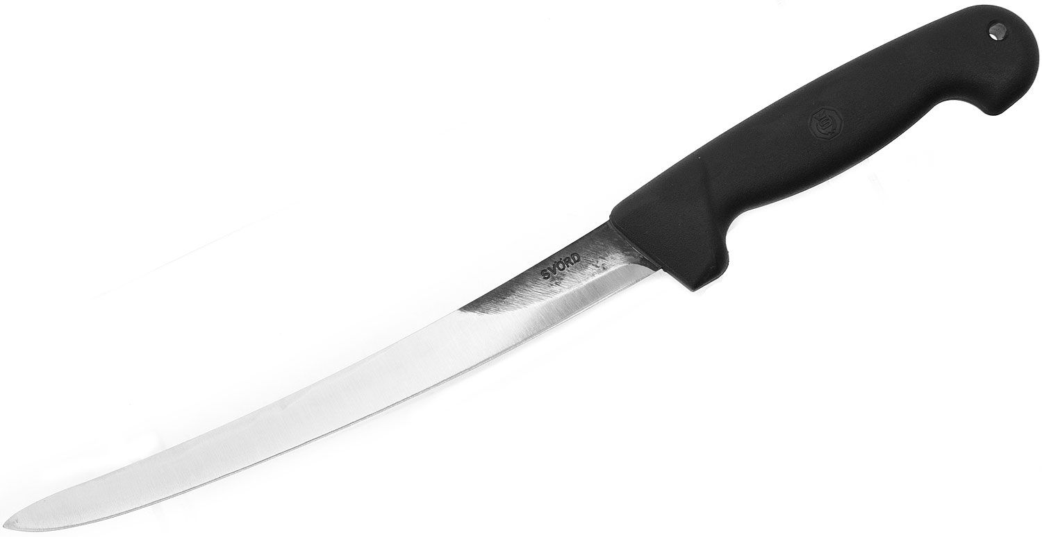 Svord Kiwi Fish Fillet Knife 9 Carbon Steel Blade, Black