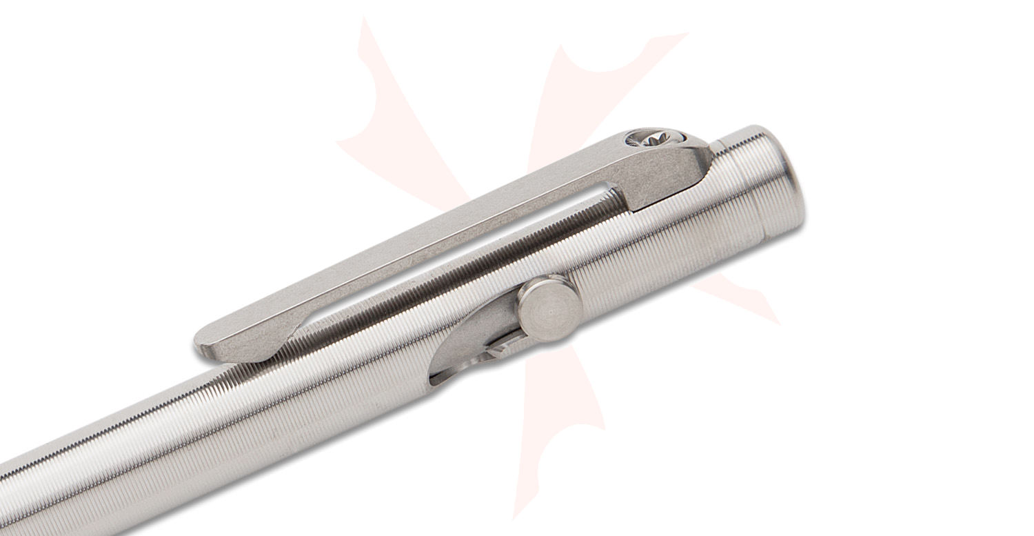Tactile Turn Titanium Slim Bolt Action Pen, Mini, 4.4